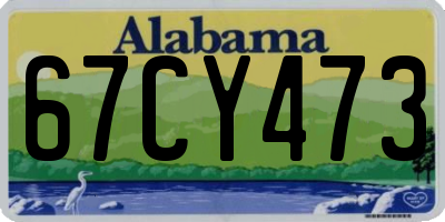 AL license plate 67CY473