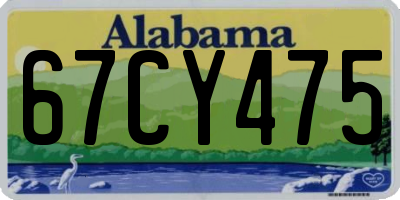AL license plate 67CY475