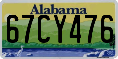 AL license plate 67CY476