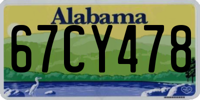 AL license plate 67CY478