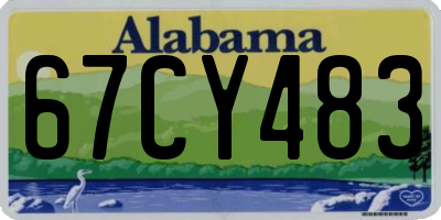 AL license plate 67CY483