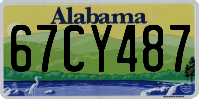 AL license plate 67CY487
