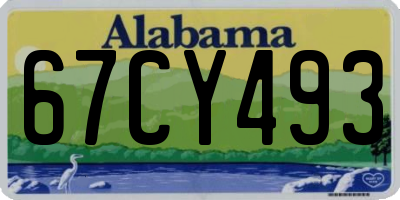 AL license plate 67CY493