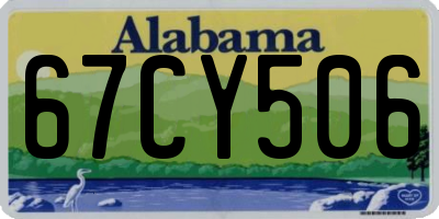 AL license plate 67CY506