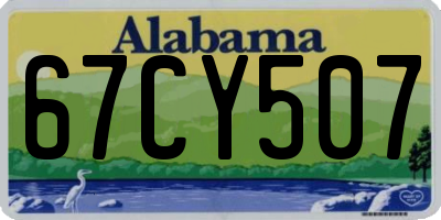 AL license plate 67CY507