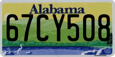 AL license plate 67CY508