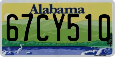 AL license plate 67CY510