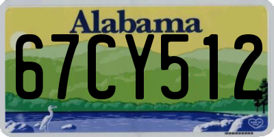 AL license plate 67CY512