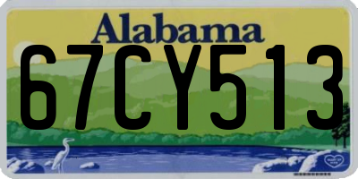 AL license plate 67CY513