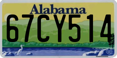 AL license plate 67CY514
