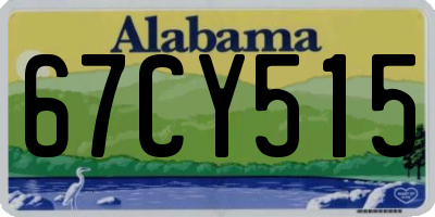 AL license plate 67CY515