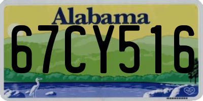 AL license plate 67CY516