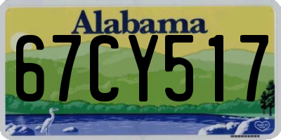 AL license plate 67CY517