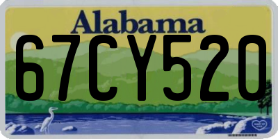 AL license plate 67CY520