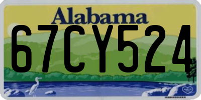 AL license plate 67CY524