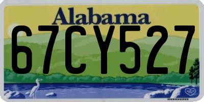 AL license plate 67CY527