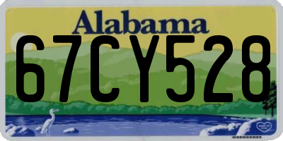 AL license plate 67CY528