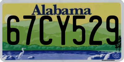 AL license plate 67CY529