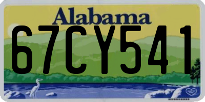AL license plate 67CY541
