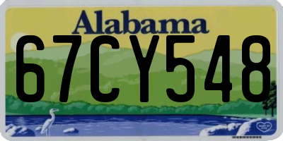 AL license plate 67CY548