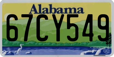 AL license plate 67CY549
