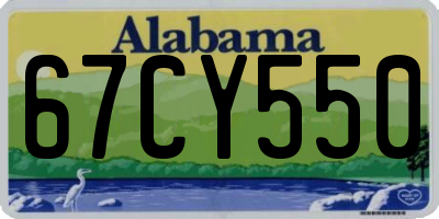 AL license plate 67CY550