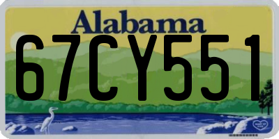 AL license plate 67CY551