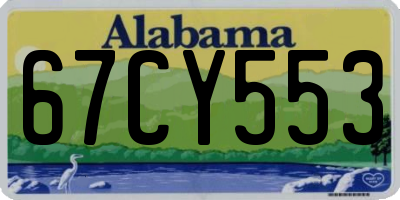 AL license plate 67CY553