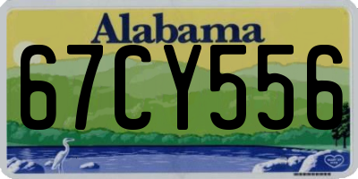 AL license plate 67CY556