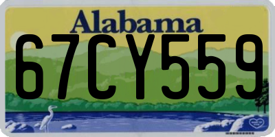 AL license plate 67CY559