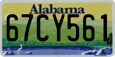 AL license plate 67CY561
