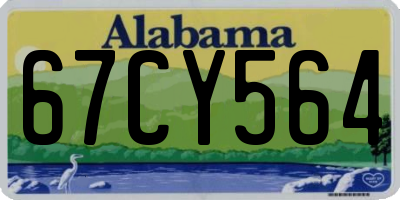 AL license plate 67CY564