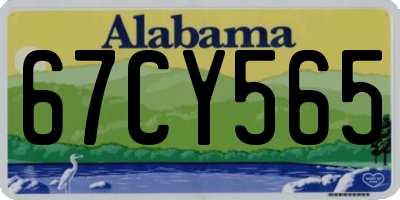 AL license plate 67CY565