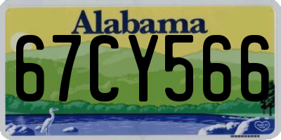 AL license plate 67CY566