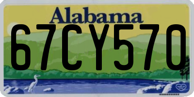 AL license plate 67CY570
