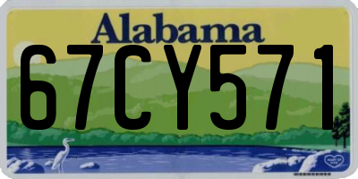 AL license plate 67CY571