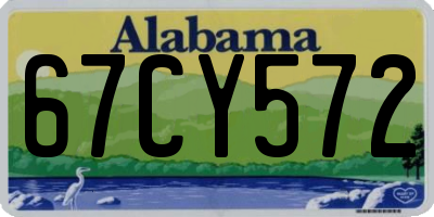 AL license plate 67CY572