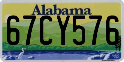 AL license plate 67CY576