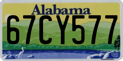 AL license plate 67CY577