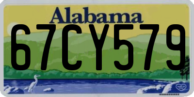AL license plate 67CY579