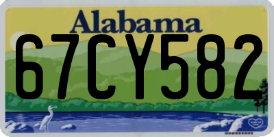 AL license plate 67CY582