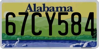 AL license plate 67CY584