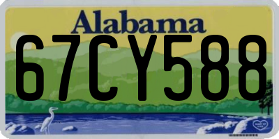 AL license plate 67CY588