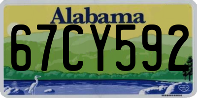 AL license plate 67CY592