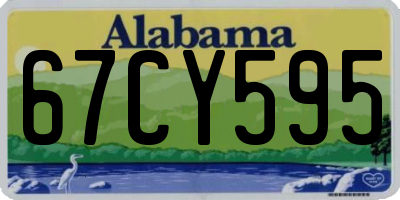 AL license plate 67CY595