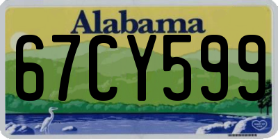 AL license plate 67CY599