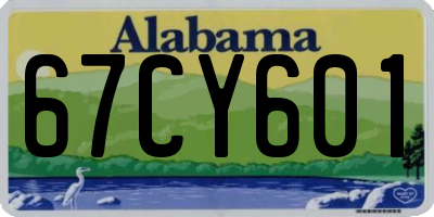 AL license plate 67CY601