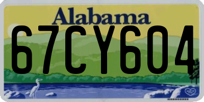AL license plate 67CY604