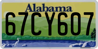 AL license plate 67CY607