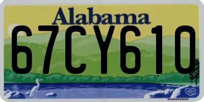 AL license plate 67CY610